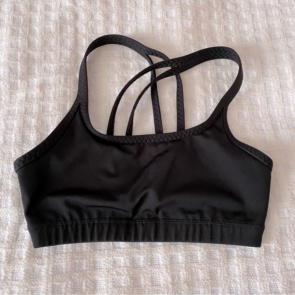 Patagonia black cross back sport bra